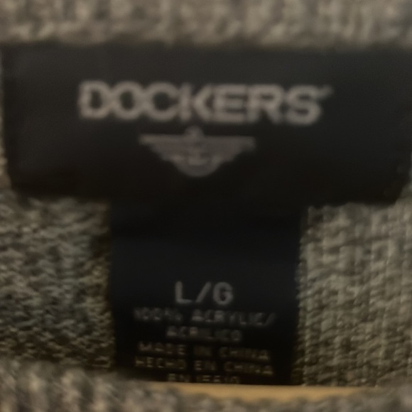Dockers Argyle Pullover Sweater Size L - Picture 2 of 3